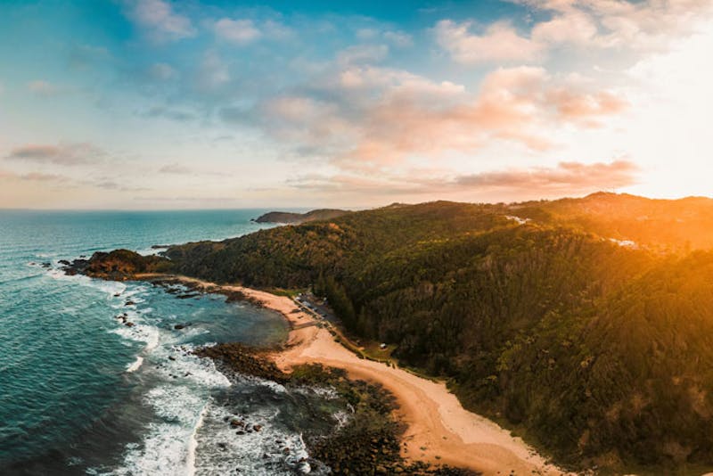 AustralienNewSouthWalesPortMacquarieSonnenuntergang