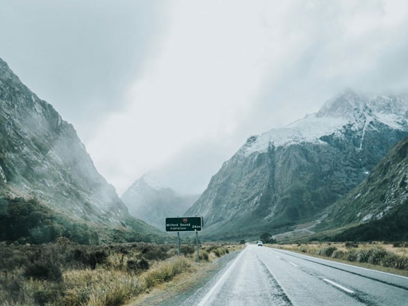 NeuseelandMilford SoundStrasse