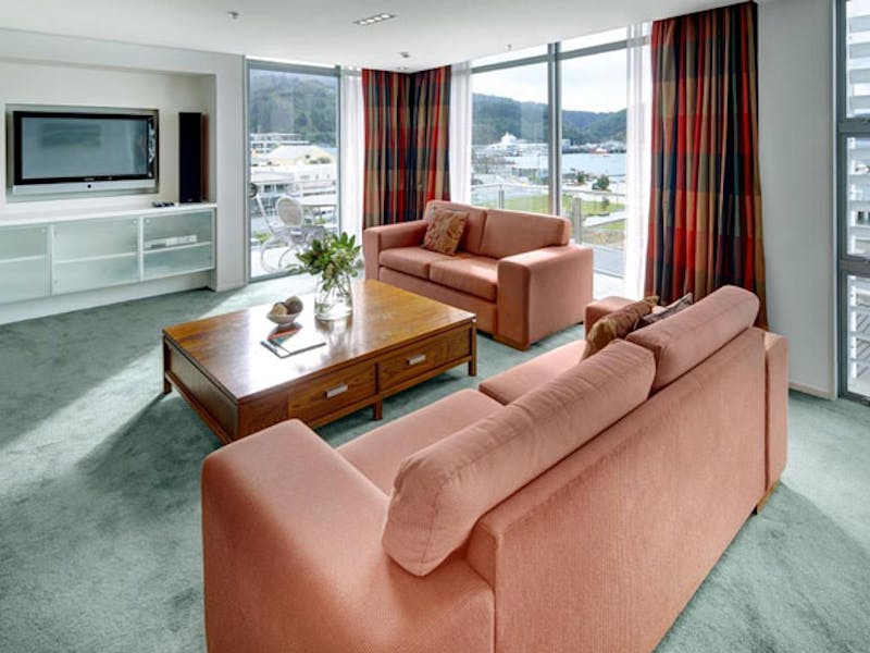 HotelNeuseelandMarlboroughPicton Yacht Club HotelWohnzimmer