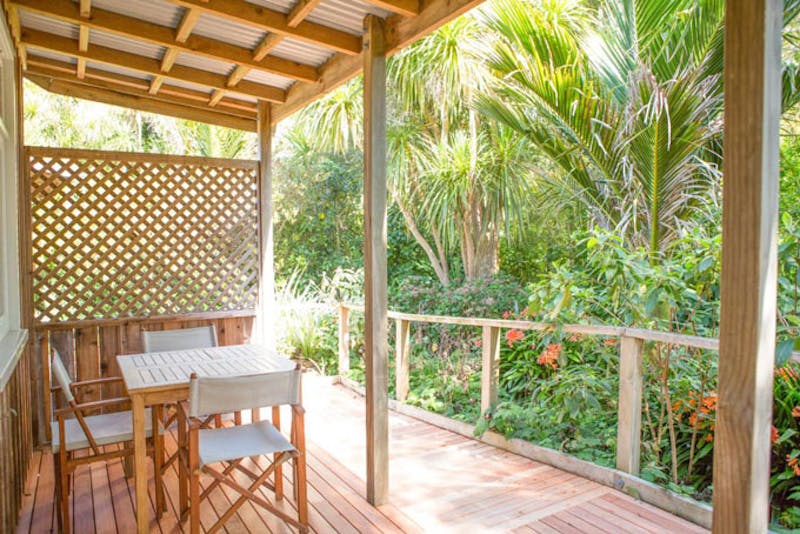 HotelNeuseelandCoromandelThe Church AccommodationTerrasse