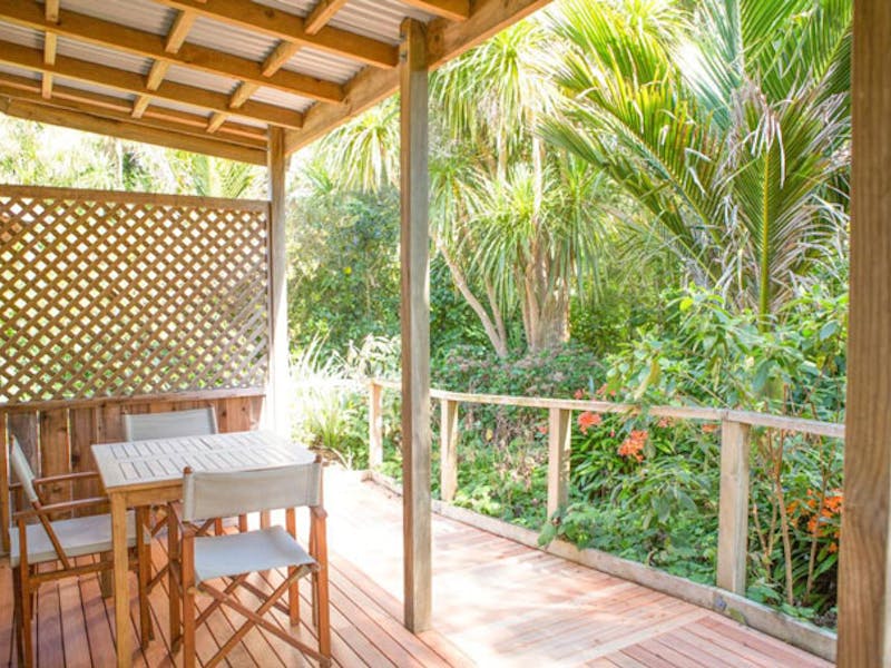 HotelNeuseelandCoromandelThe Church AccommodationTerrasse