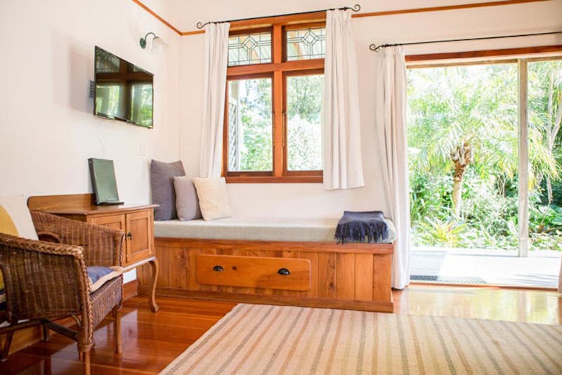 HotelNeuseelandCoromandelThe Church AccommodationWohnzimmer