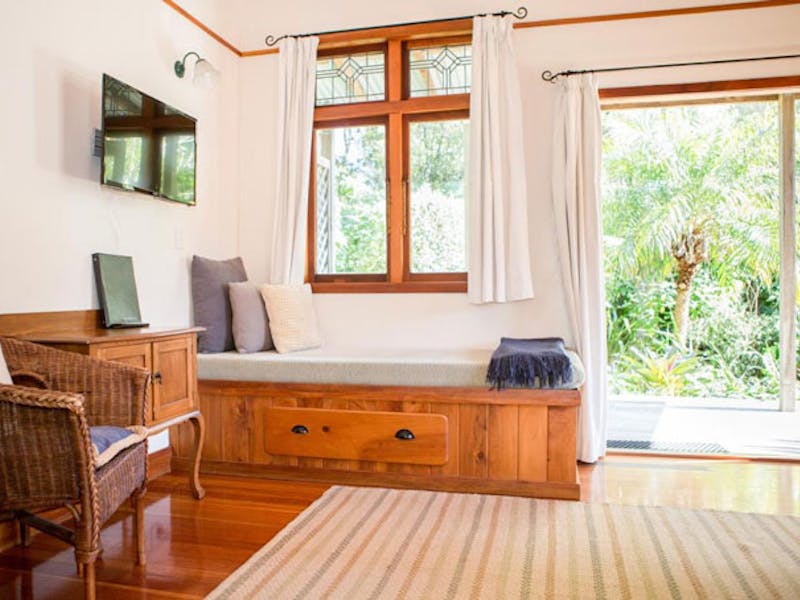 HotelNeuseelandCoromandelThe Church AccommodationWohnzimmer