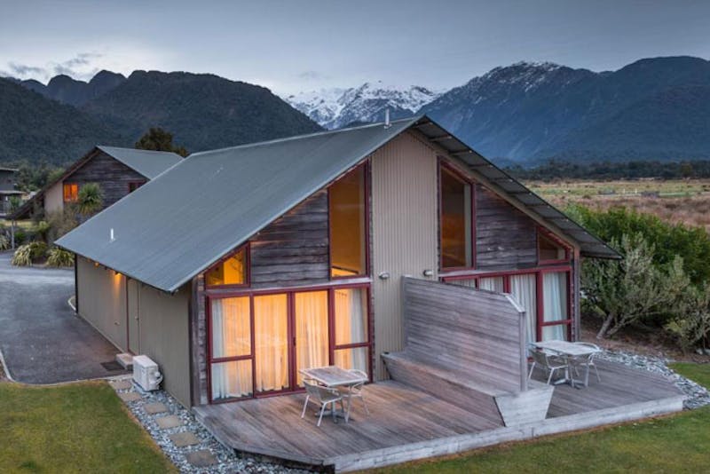 HotelNeuseelandFranz JosefGlenfern VillasTerrasse