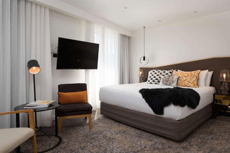HotelNeuseelandWellingtonQT WellingtonSchlafzimmer