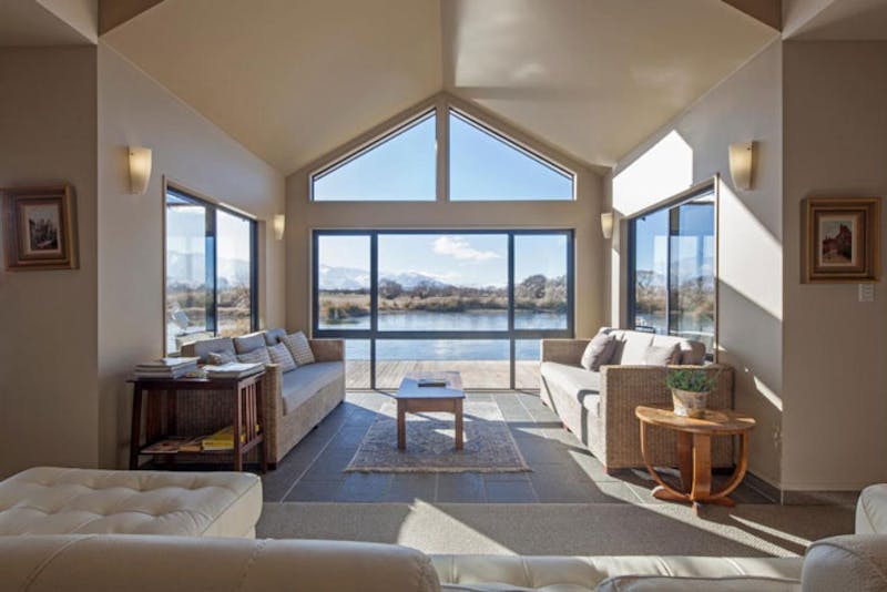 HotelNeuseelandTwizelMatuka LodgeWohnzimmer