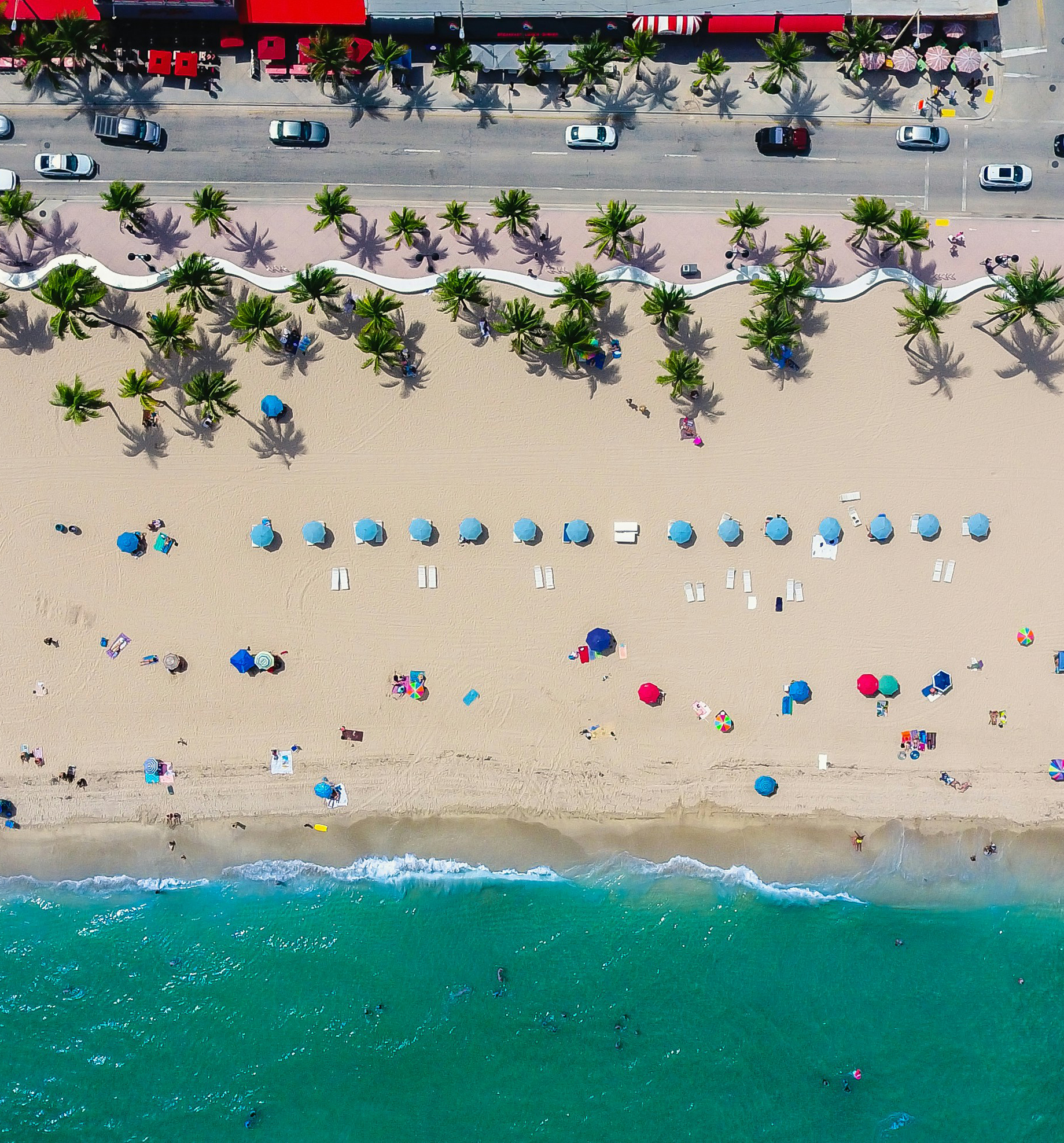 HDFloridaFort Lauderdale Beach von oben