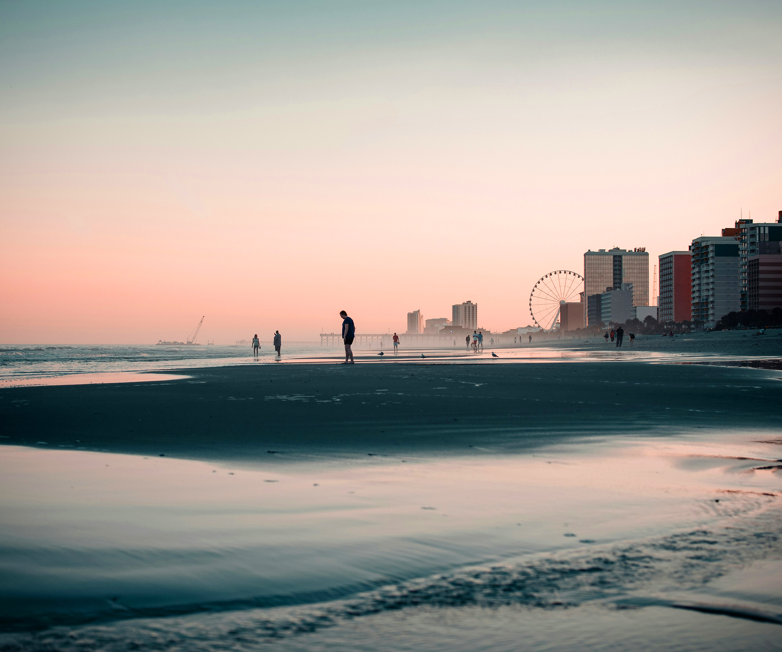 HDSouthCarolinaMyrtleBech Pier sundown2