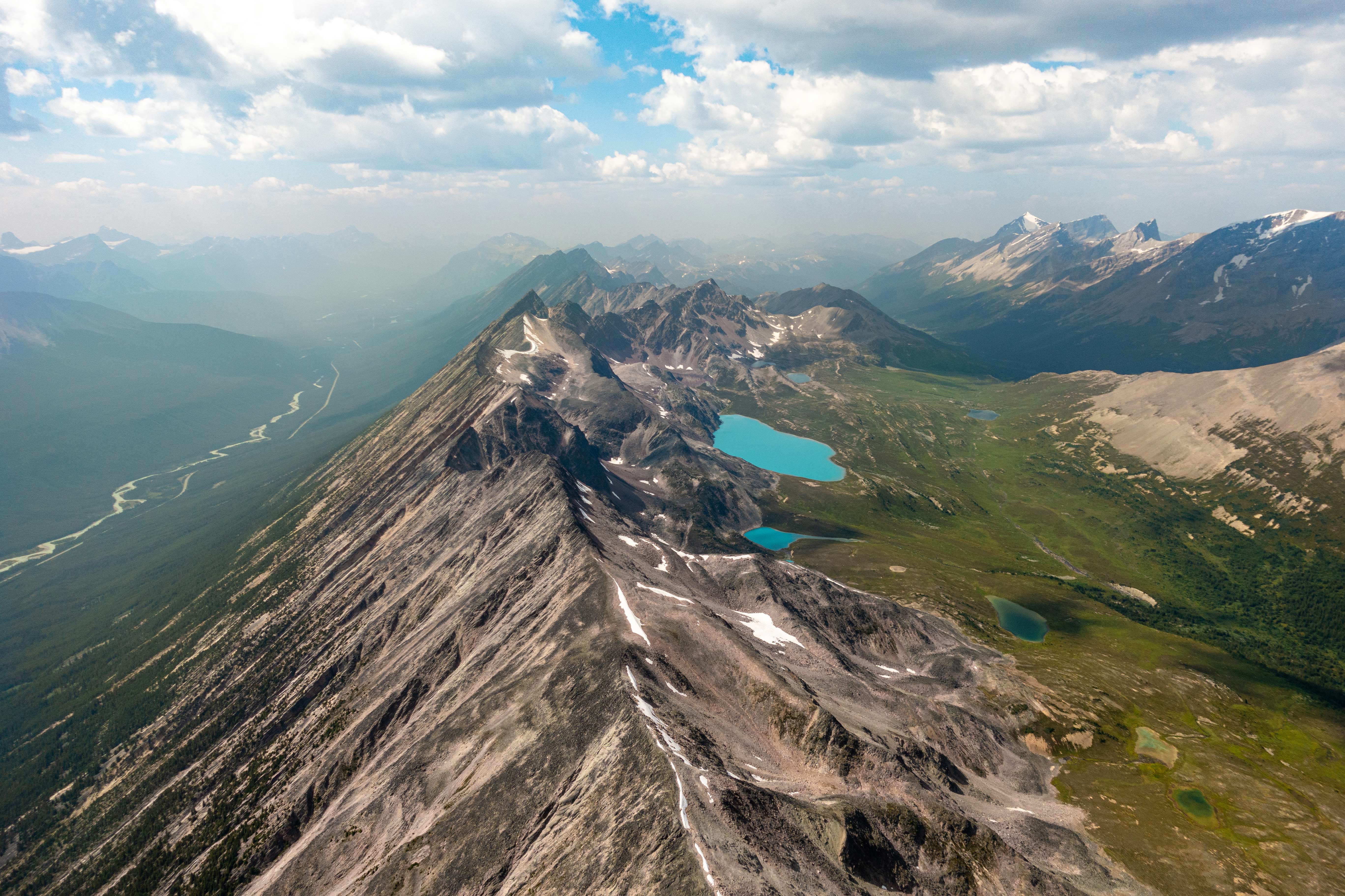 HDAlbertaJasperAerials Mountains