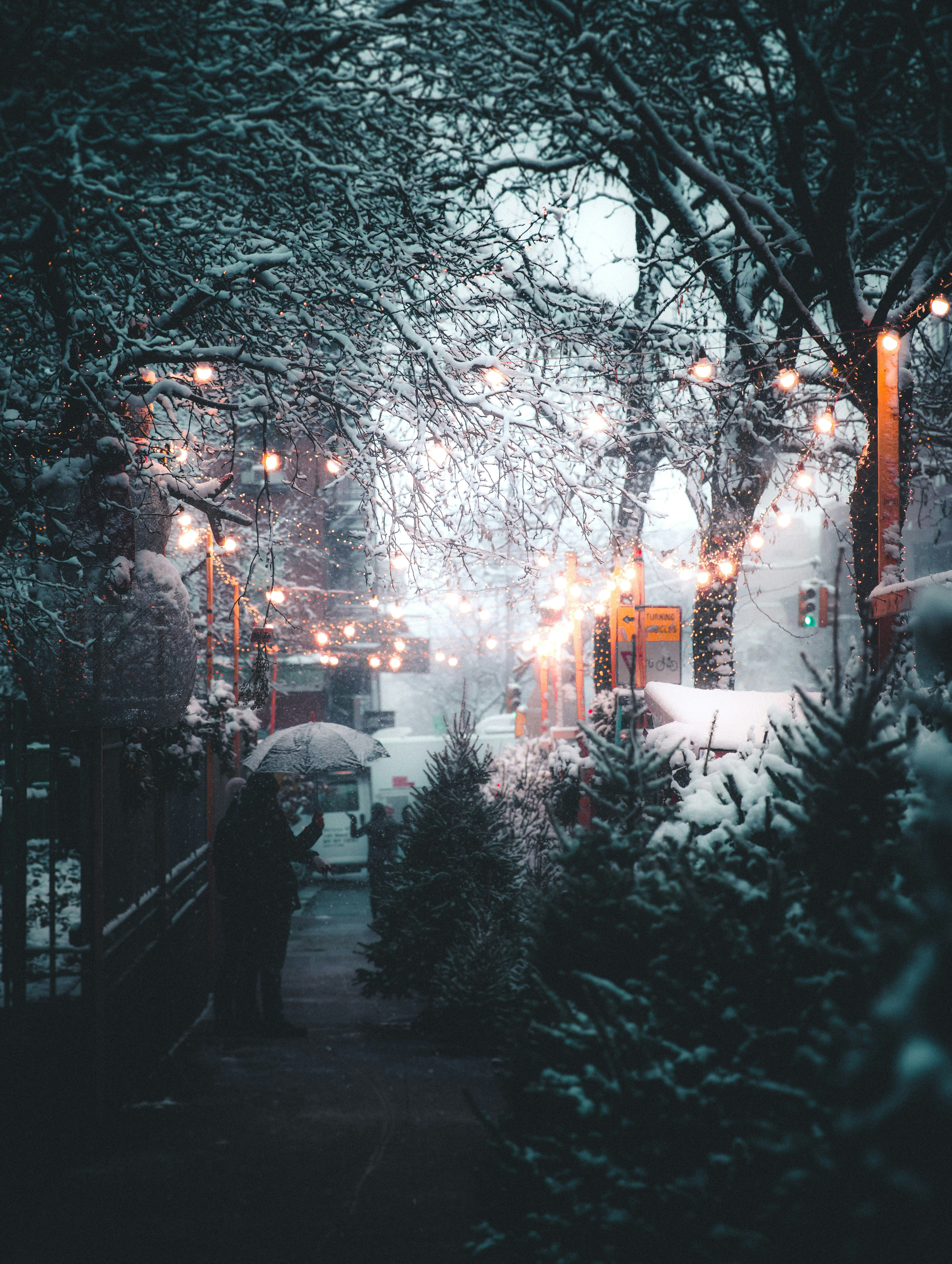 HDNew Yorkstreet mit schnee