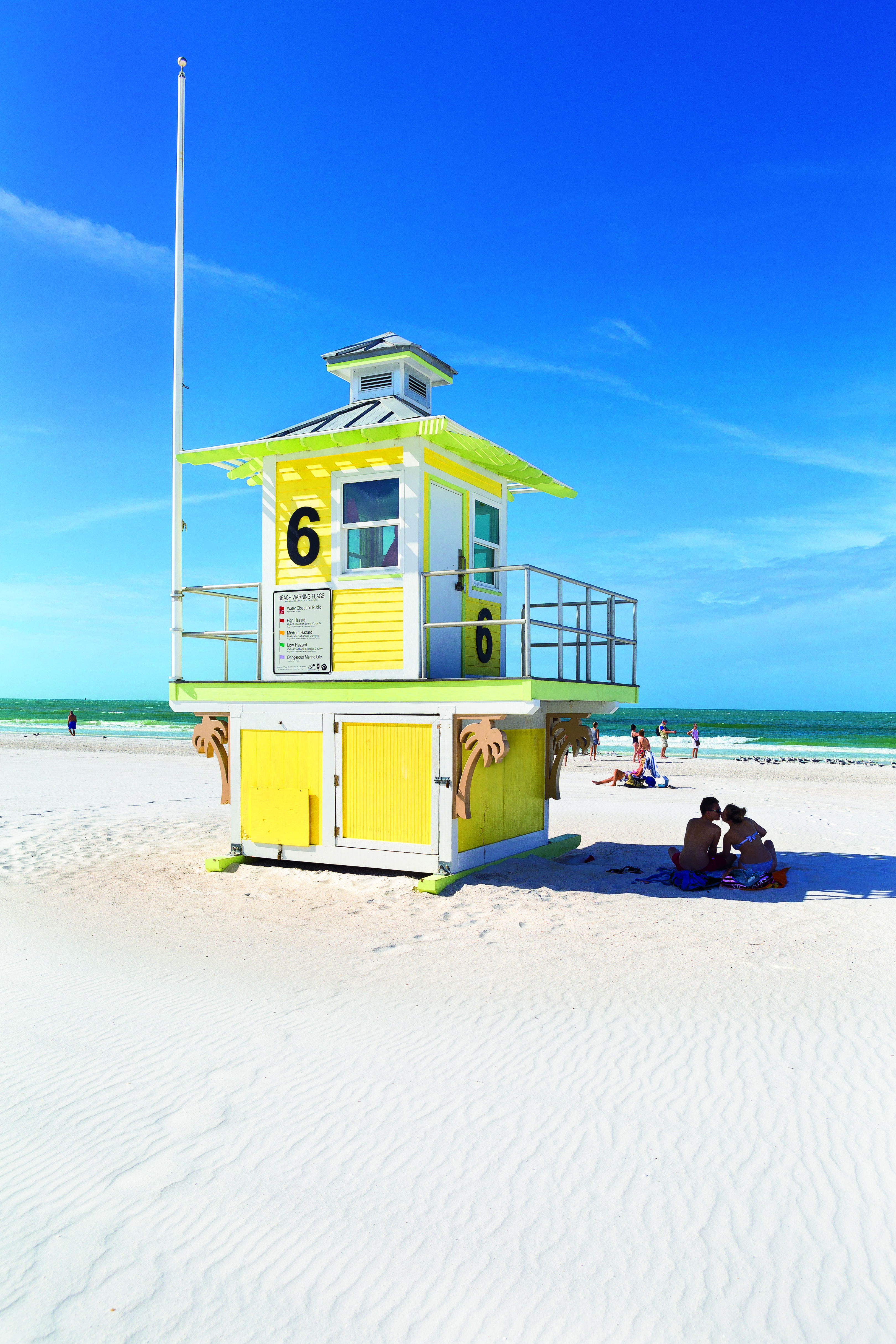 HDFloridaSt Pete ClearwaterLifeguard Stand Clearwater Beach