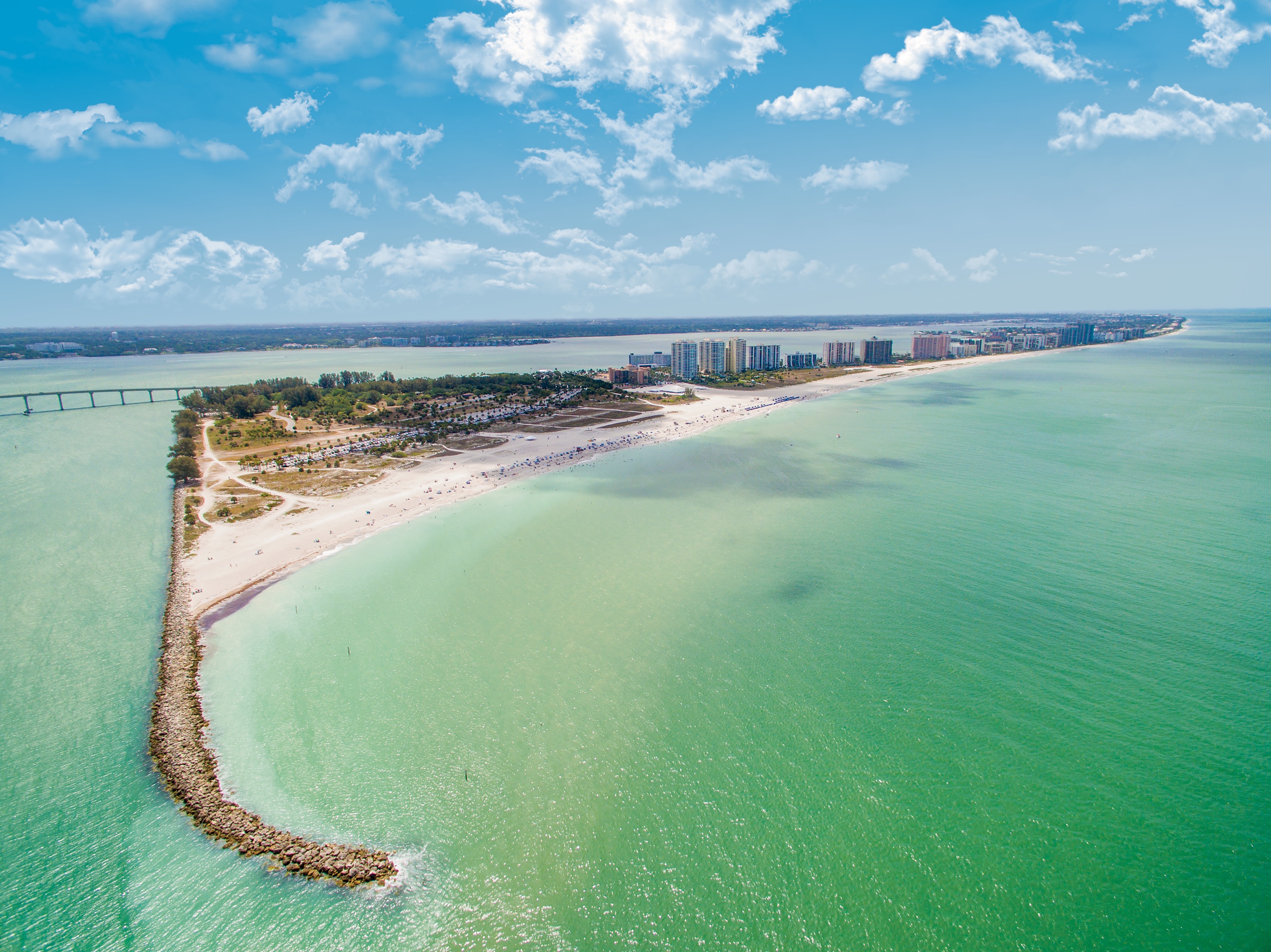 HDFloridaSt Pete ClearwaterSand Key Park Beach Aerial
