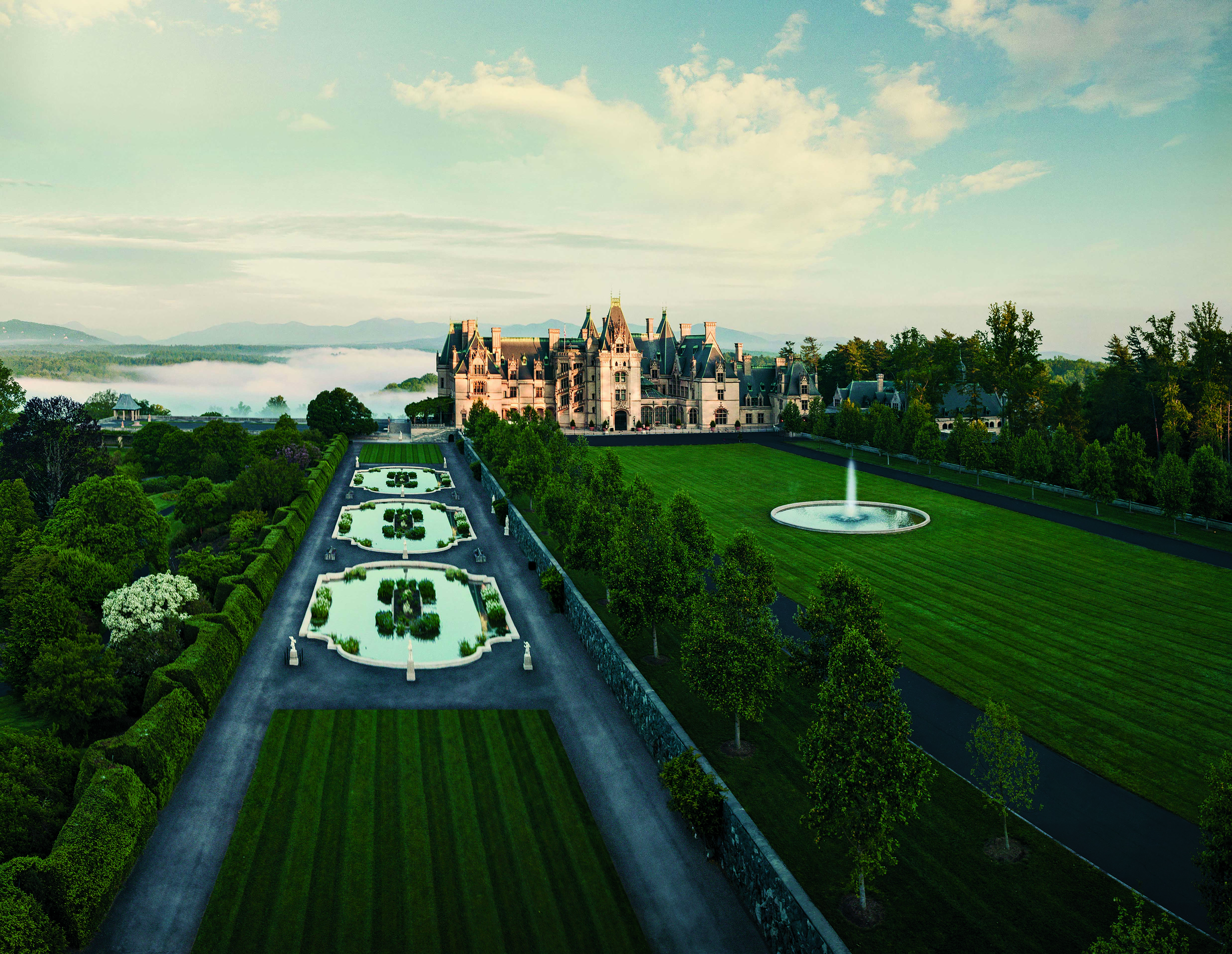 HDNorth CarolinaAshevilleBiltmore Aerial View