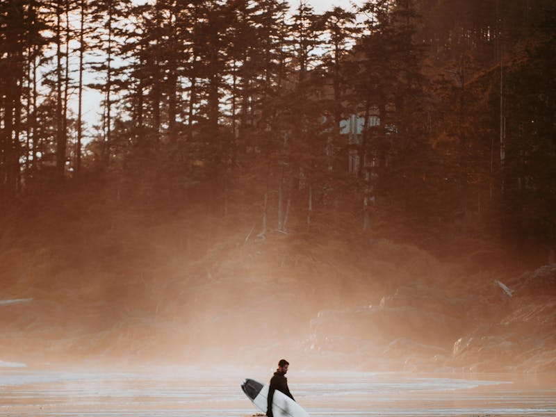 HDBritish ColumbiaTofinoSurfer sunset