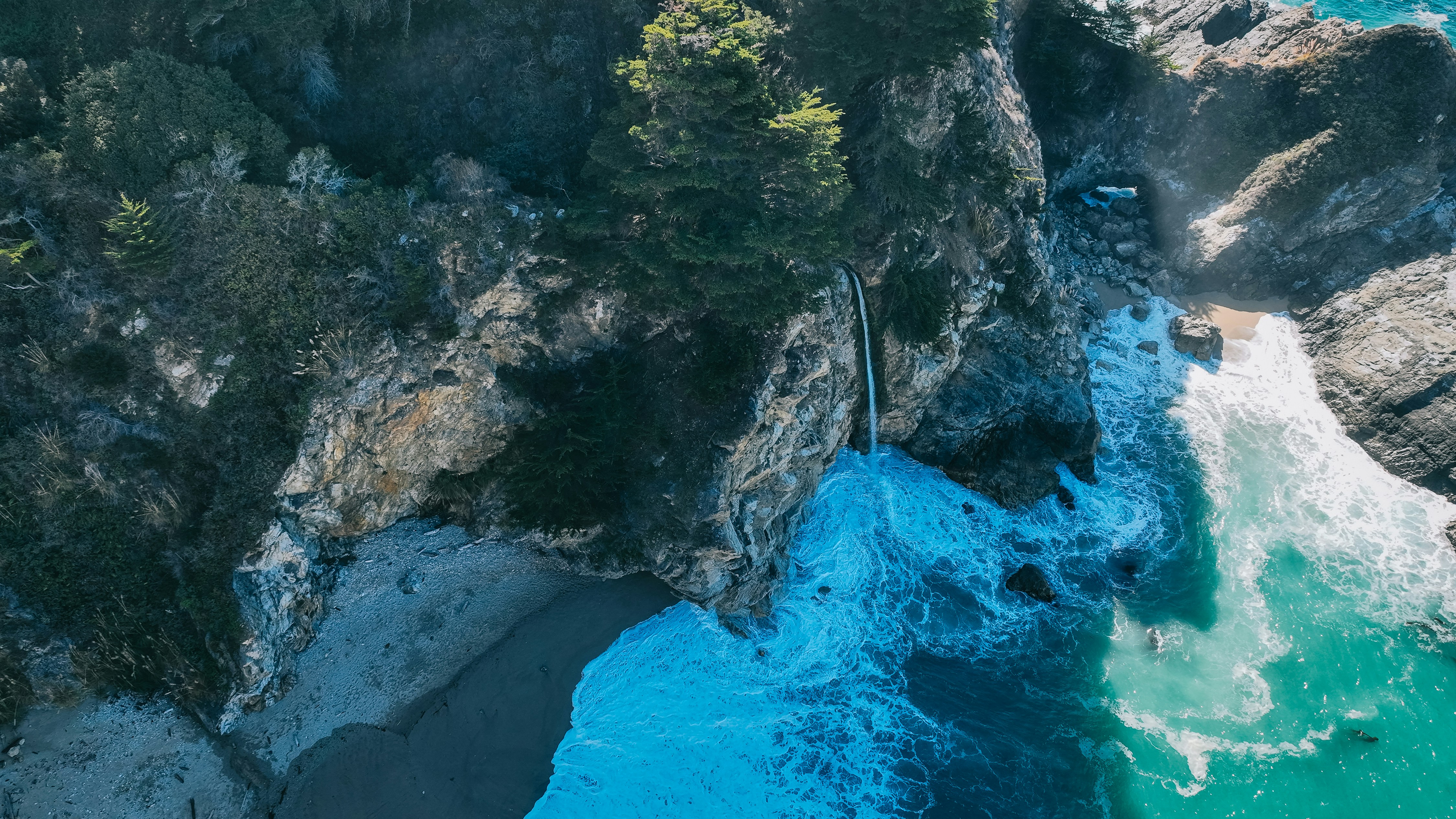 HDCalifornia Montereywasserfall und kuste