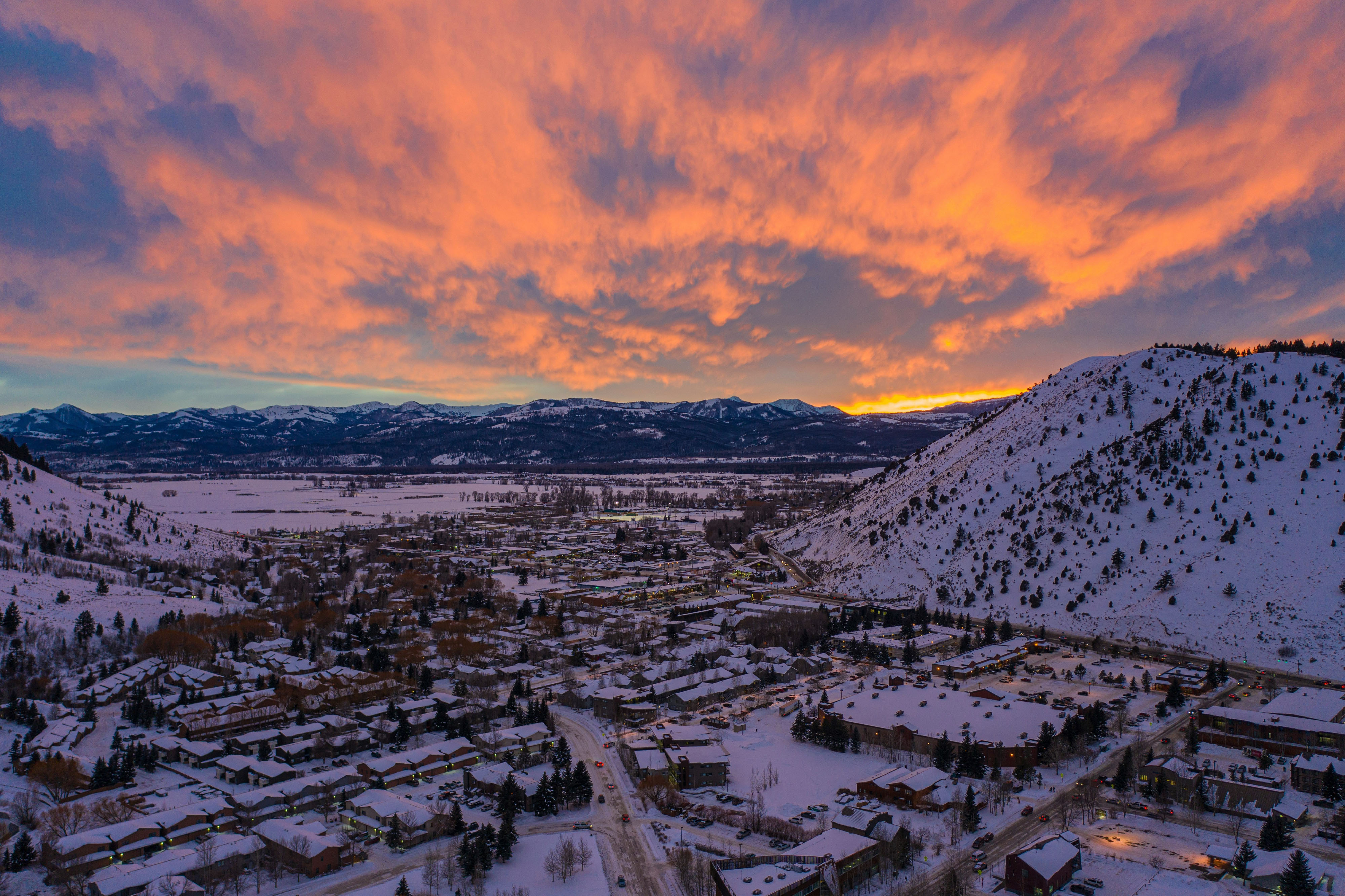 HDUSA SkiJackson HoleSonnenuntergang