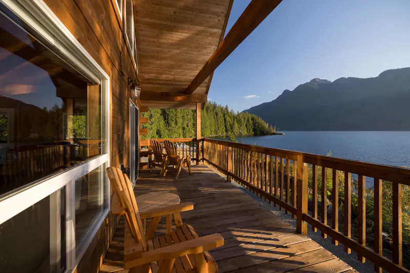 HDBritish ColumbiaKlahoose Wilderness ResortVeranda
