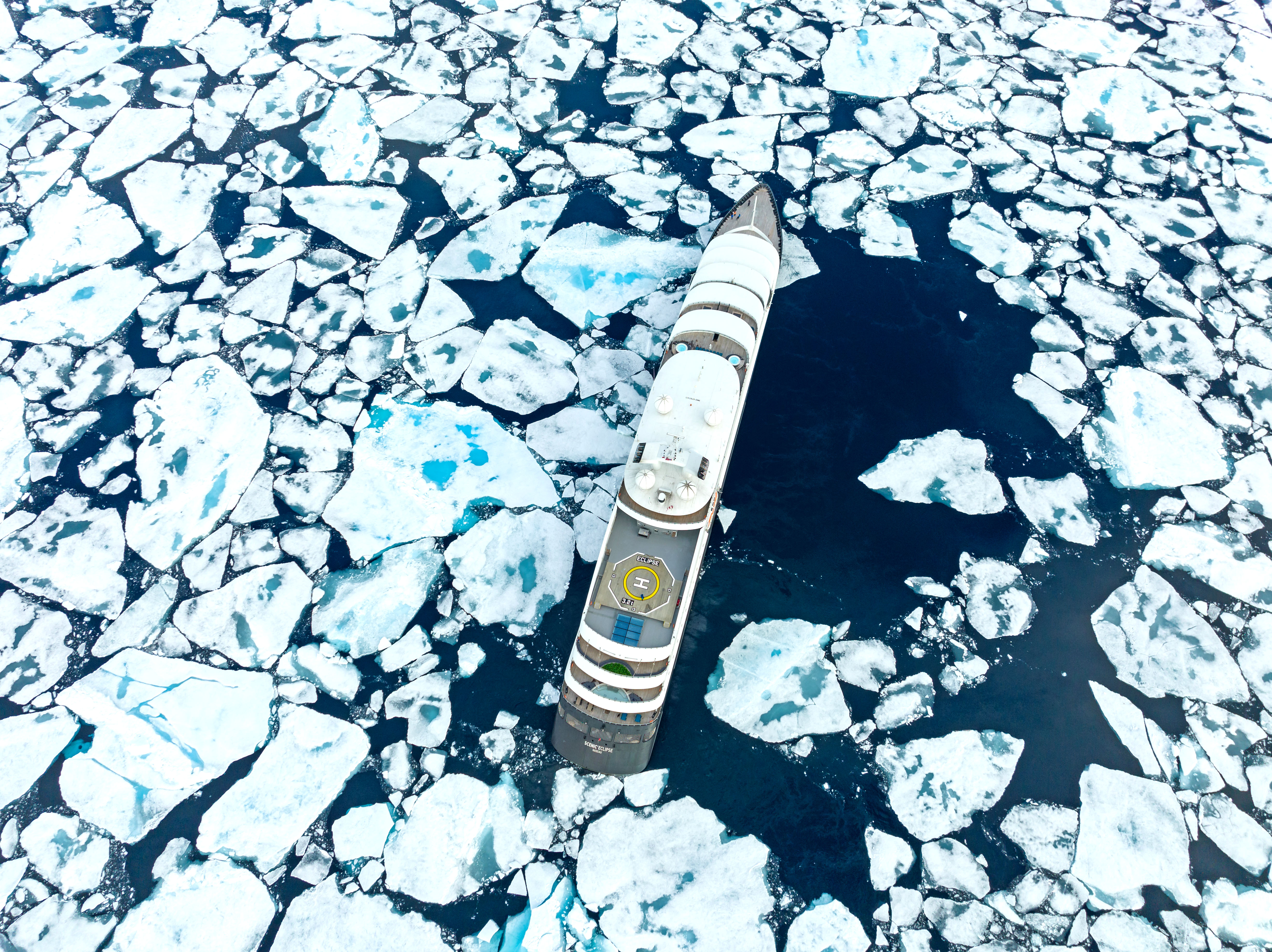 HDScenic CruisesScenic EclipseExterior ShotsSE Ice Cruising in international