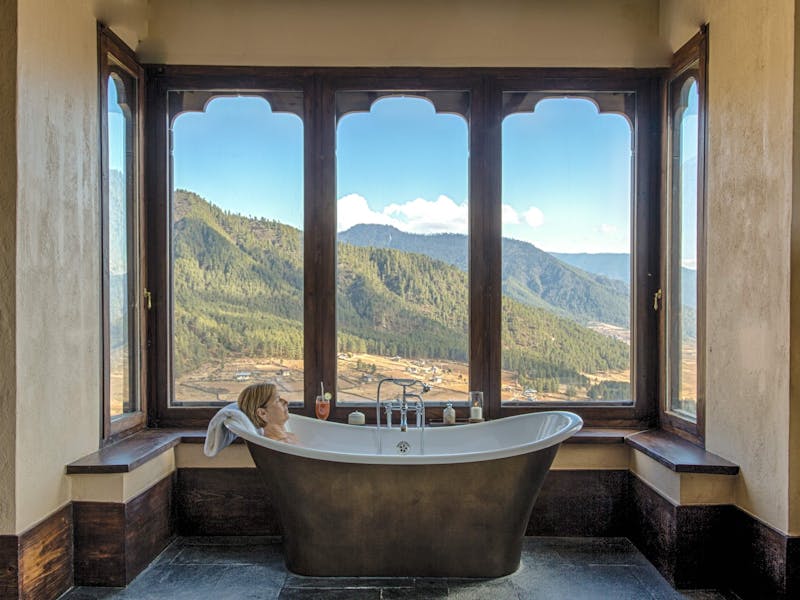 HotelBhutanGangtey LodgeBad