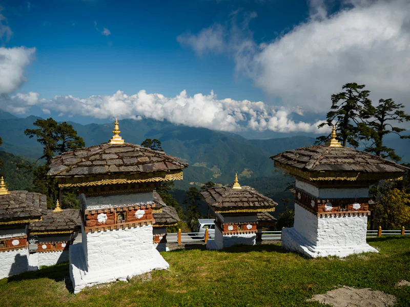 HDBhutanThimphuMemorial Chortens of Dochula Pass in Thimphu2