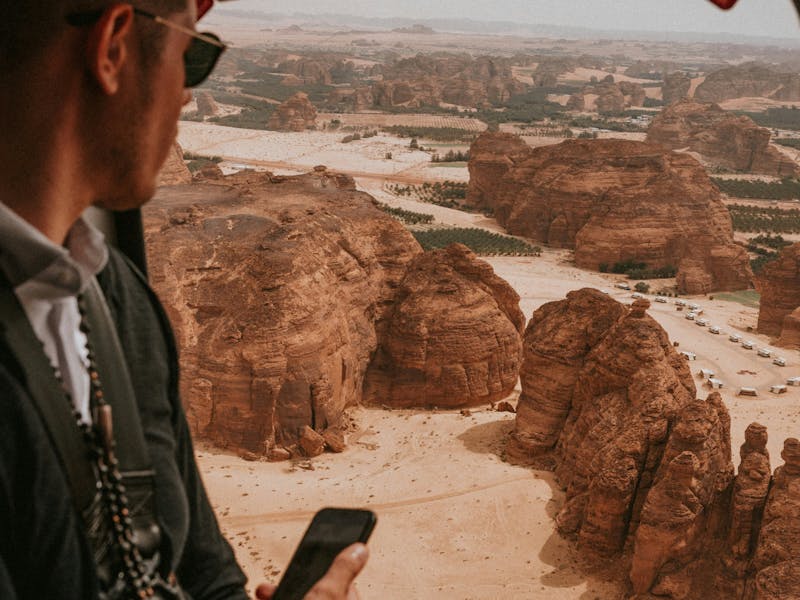 HDSaudi ArabienAlulaDesert aus Heli