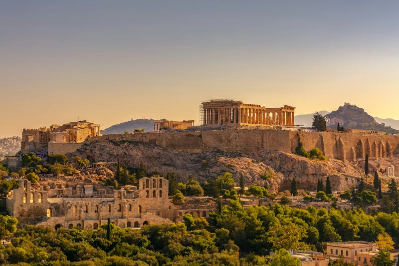 HDGriechenlandAthenAkropolis sunset2