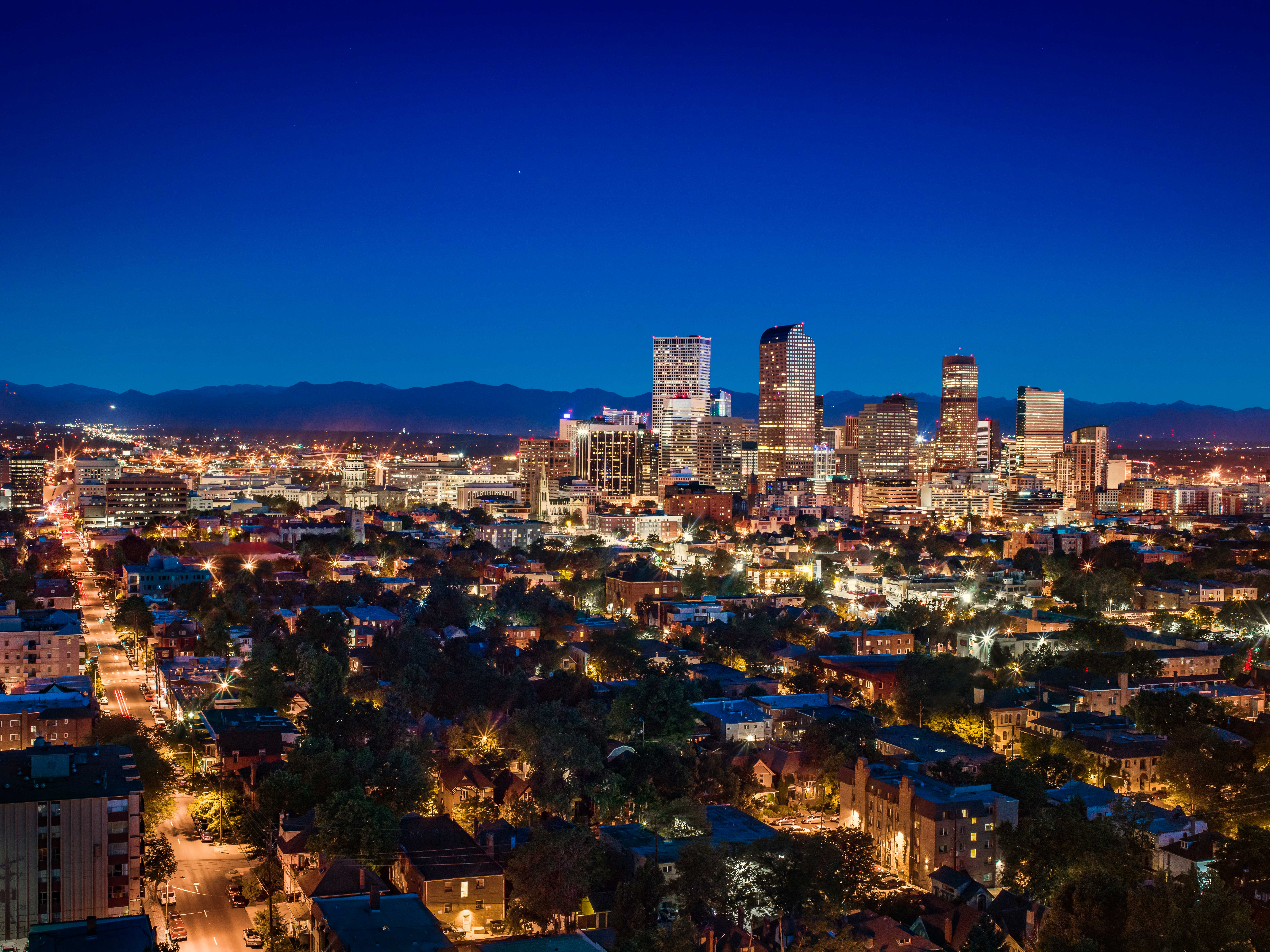 HDColoradoDenverDenver Skyline Night