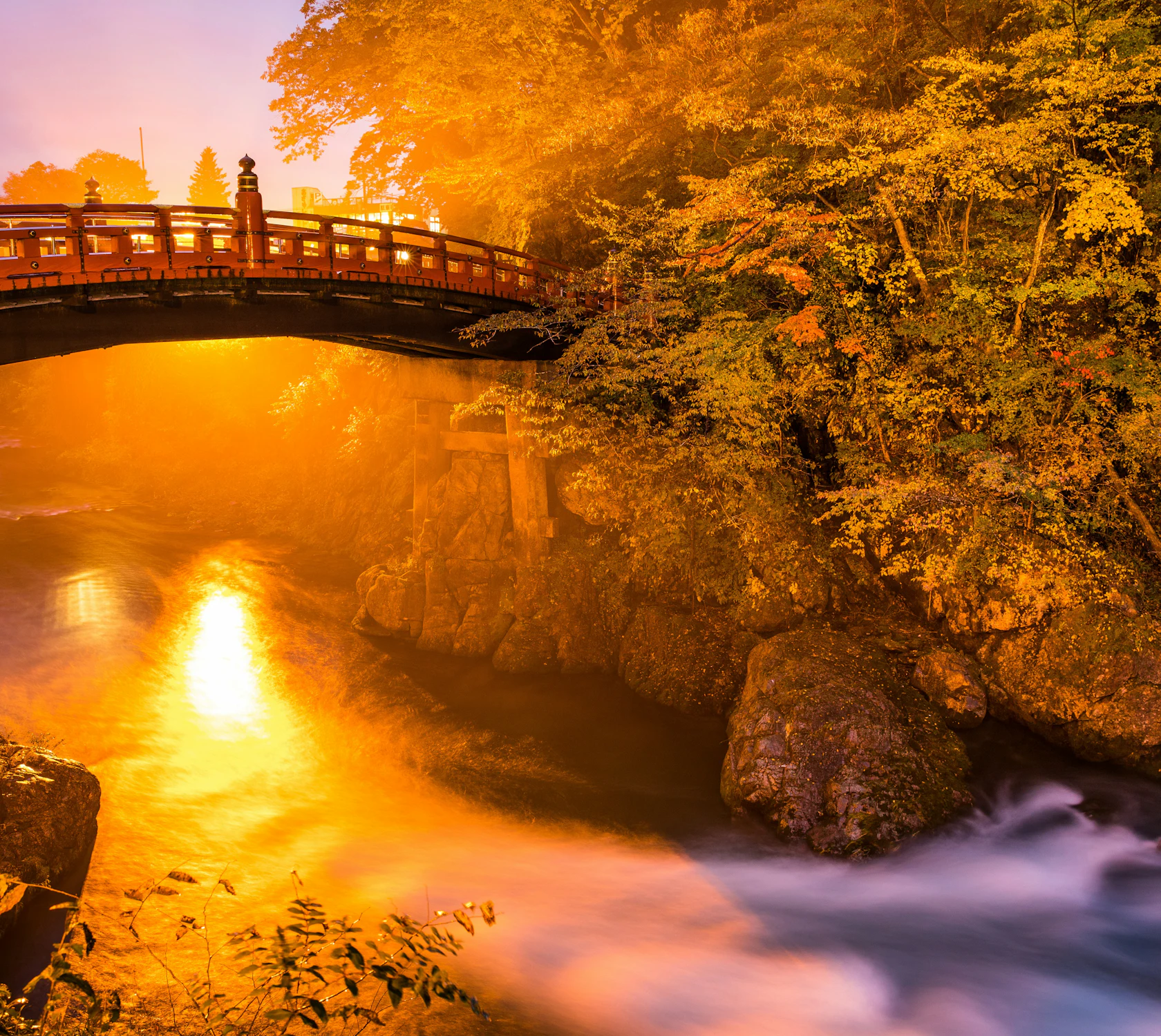 HDJapanNikkosunset bruecke