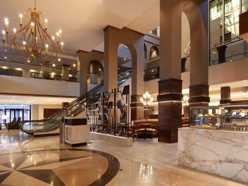 HotelTexasHilton Fort Worth Lobby