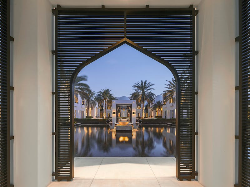 HDHotelOmanThe Chedi Muscat Gartenblick