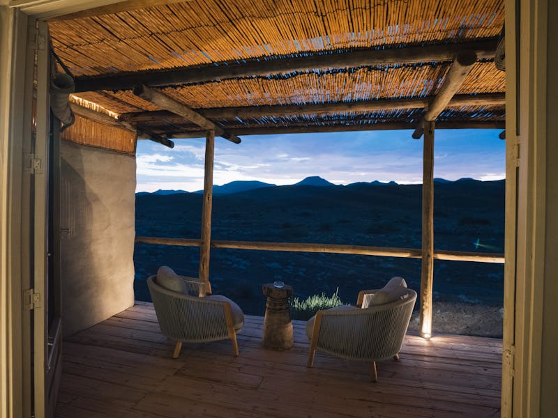HDHotelNamibiaWilderness Damaraland CampBalkon