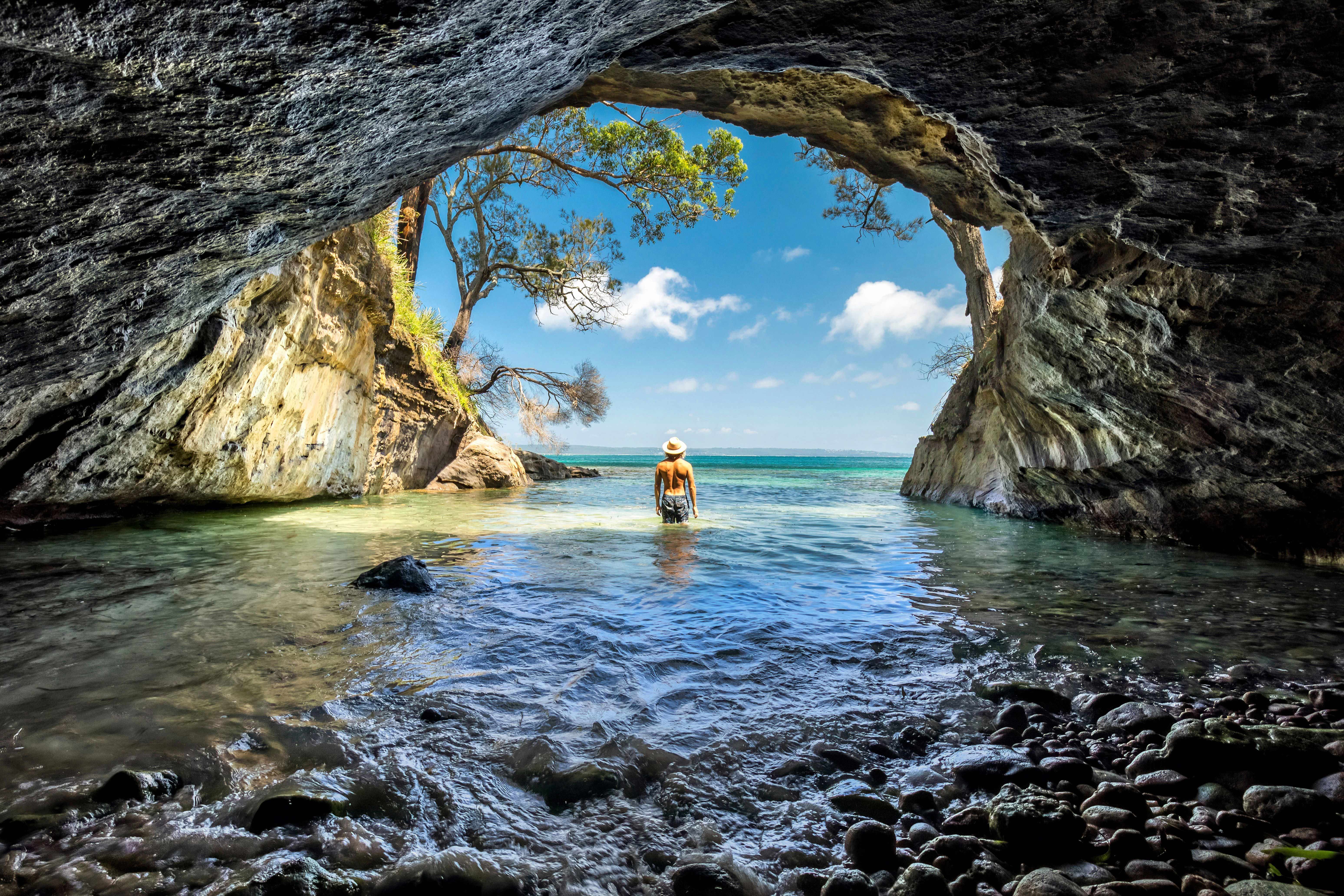 Murrays Beach Sea Cave, Jervis Bay