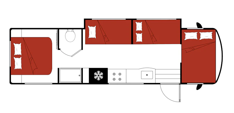 El Monte: Motorhome C Family Sleeper 30-32 ft