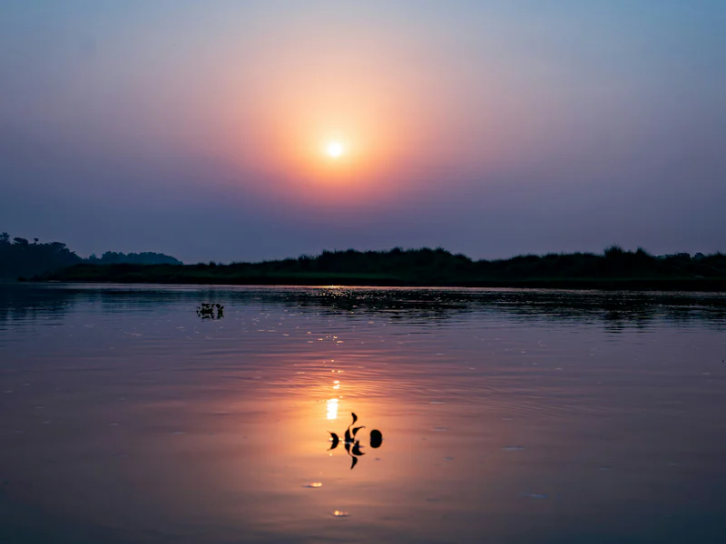 HDNepalChitwansunset lake