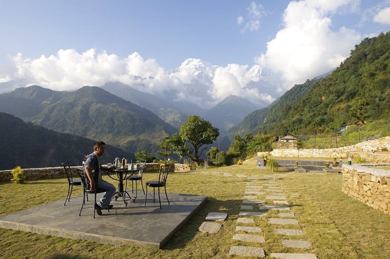 HDHotelNepalMountain Lodges of Nepal LandrukTerasse
