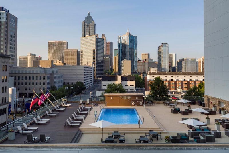 HDHotelGeorgiaAtlantaCrowne Plaza Atlanta MidtownRooftop Pool