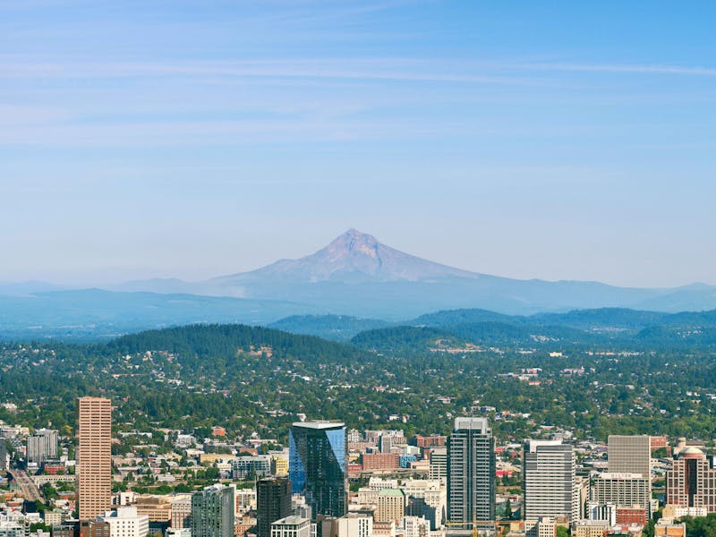 HDOregonPortlandSkyline From Pittock Mansion