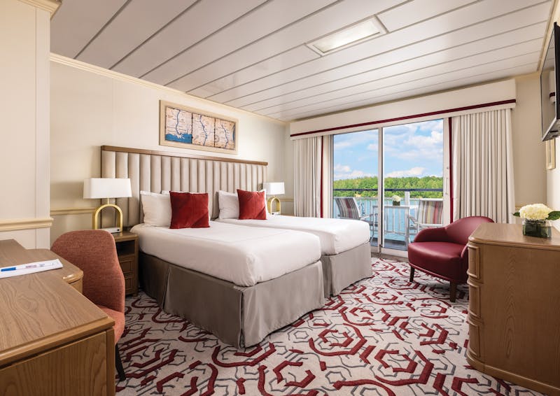 HDKreuzfahrtnicko cruisesAmerican SplendorACL Paddlewheeler Balcony Stateroo