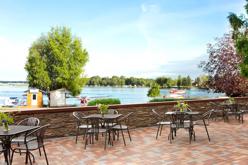 HotelAlaskaAnchorageThe LakefrontDeck at Lake Hood R