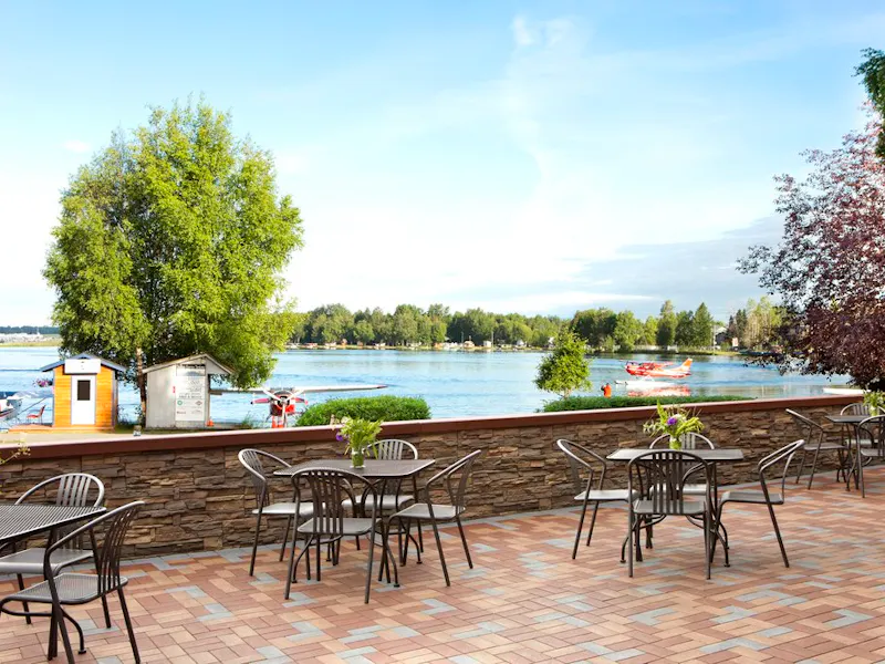HotelAlaskaAnchorageThe LakefrontDeck at Lake Hood R