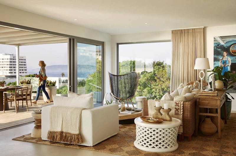 HotelSuedafrikaWakers BeachWohnzimmer + Balkon