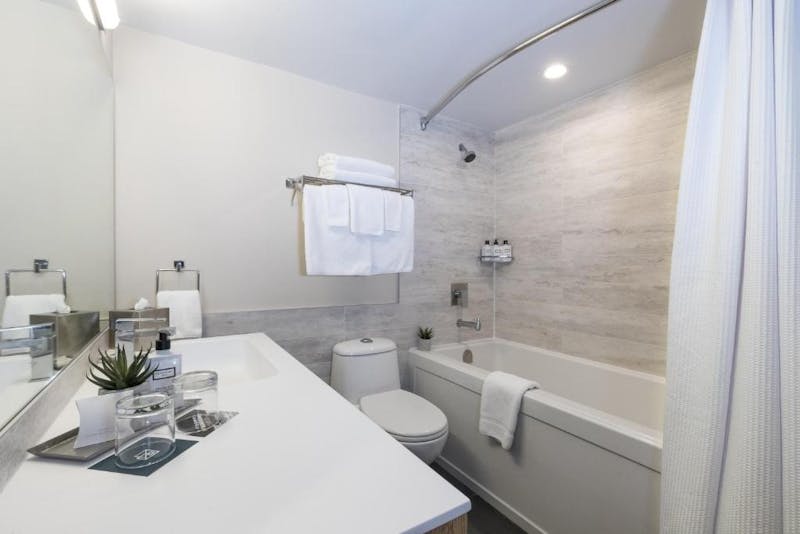 Badezimmer im Kristall Zimmer