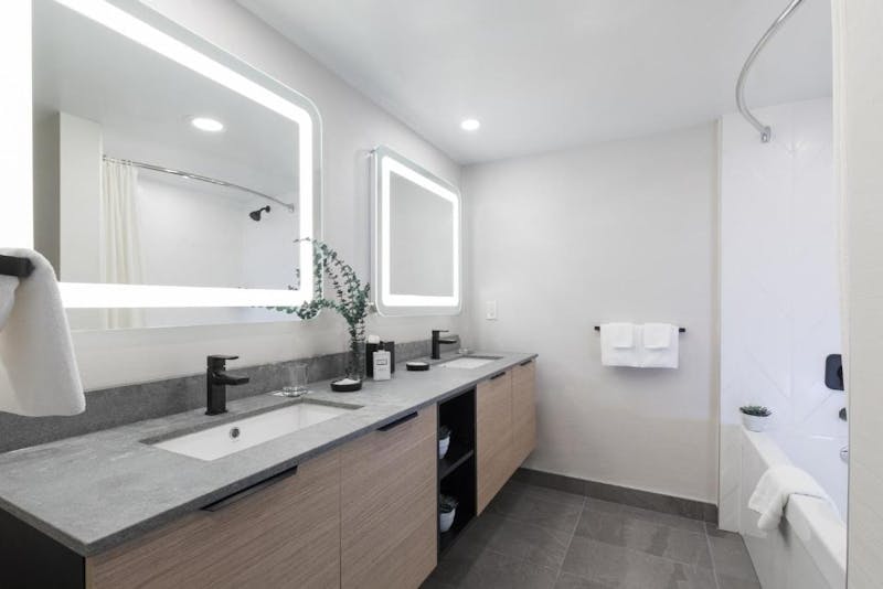 Badezimmer in der Suite