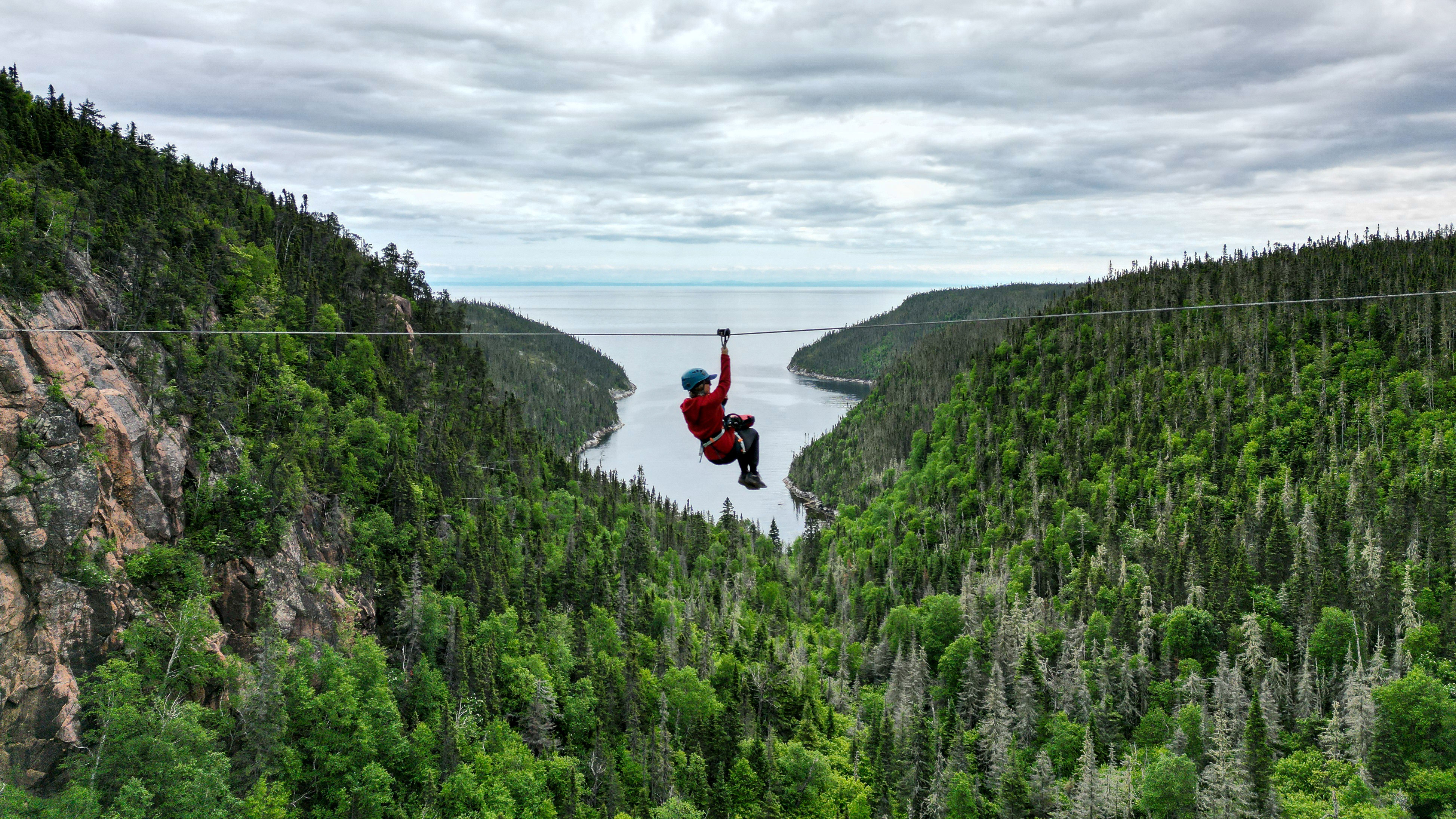Zipline bei Baie-Comeau