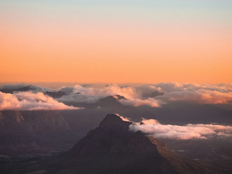HDSuedafrikaFranschhoekSunset Berg