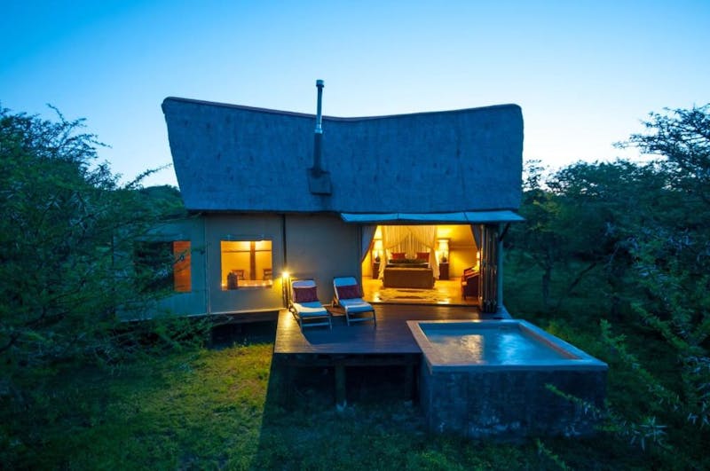 HDHotelSuedafrikaAmakhalaBush Lodge Zimmer Aussen