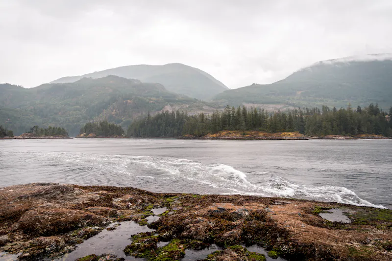 Skookumchuk Narrows an der Sunshine Coast