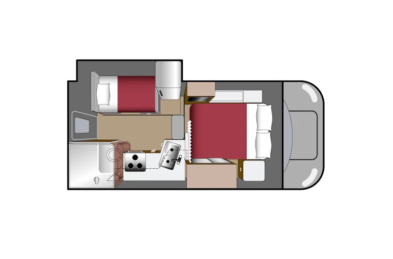 Truck Camper mit Slide-Out