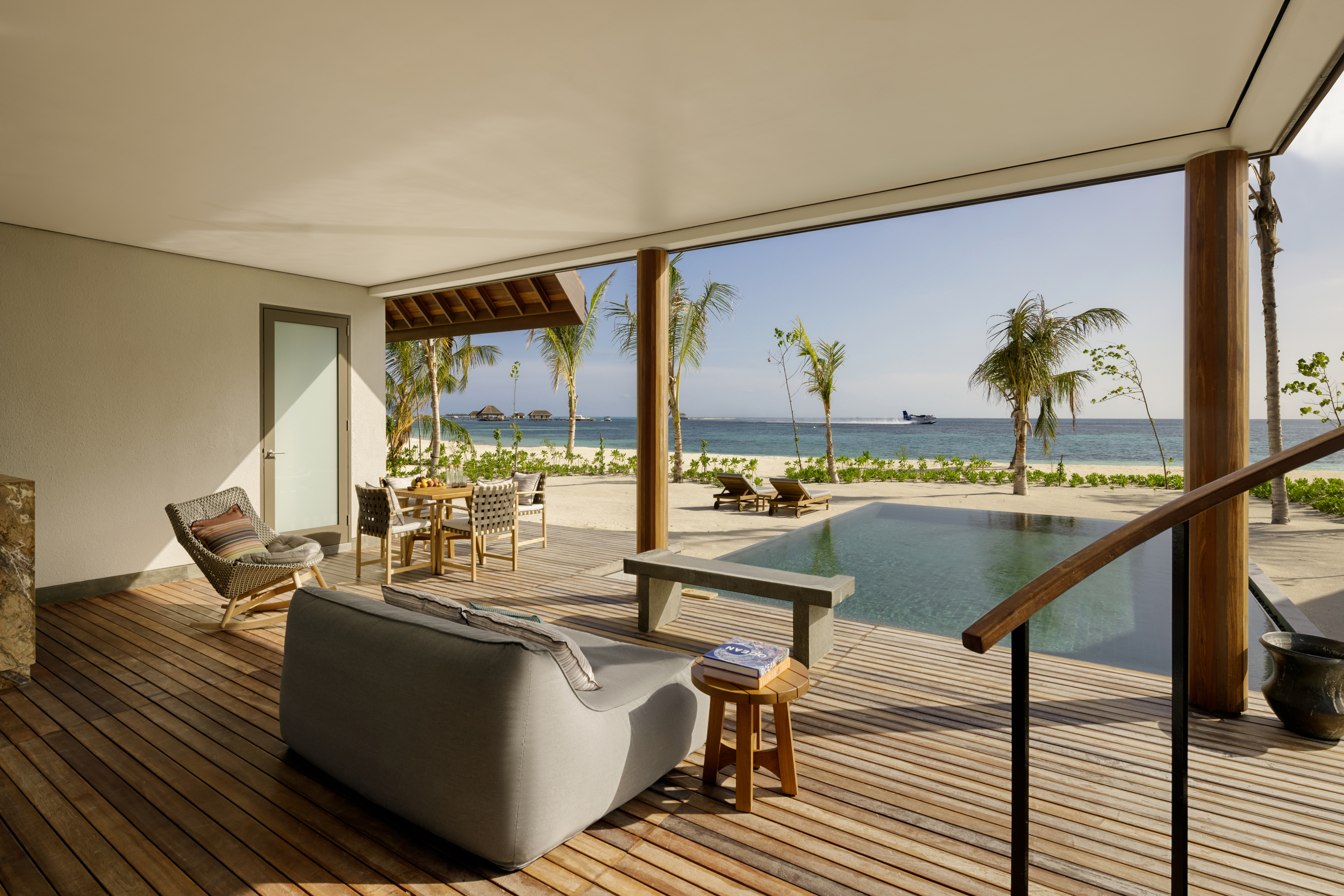 HDHotelMaledivenSix Senses KanuhuraBeach Retreat With Pool deck view