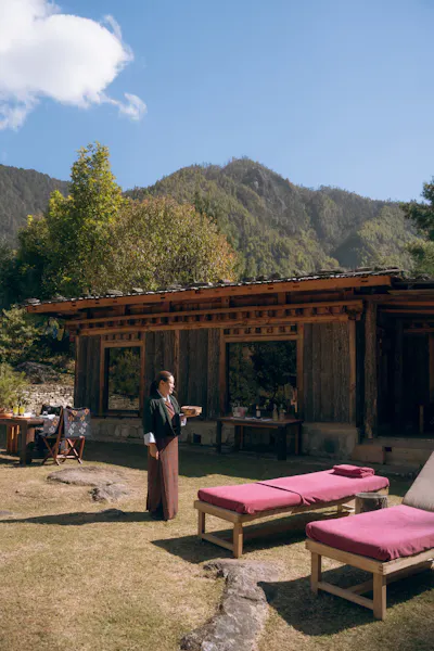 HDHotelBhutanAmankoraParoCabin at the Base of Tigers Nest